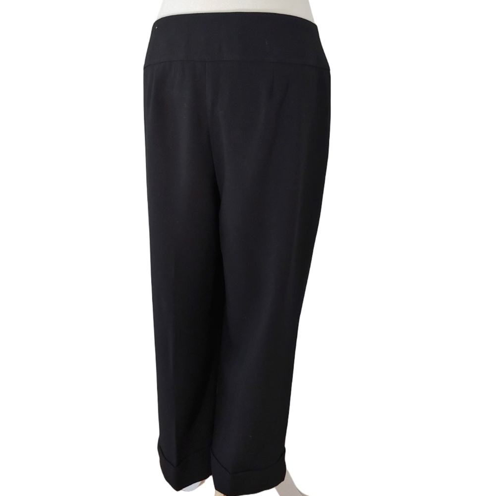 Chico's Nautical Black Dress Cropped Pants with Button Detail size 2.5 (14) NWT - Picture 10 of 17